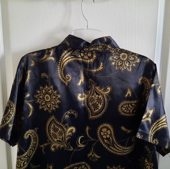 Vintage Satin Oriental Style Robe - Picture 7 of 10